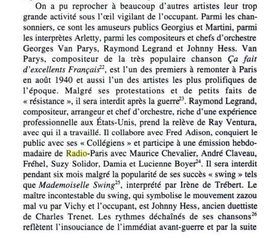 La vie musicale sous Vichy