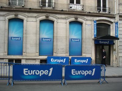 Au sige d'Europe 1, rue Franois 1er