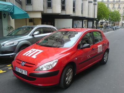Au sige de RTL, rue Bayard