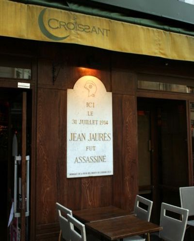 Plaque du café du Croissant Plaque du café du Croissant